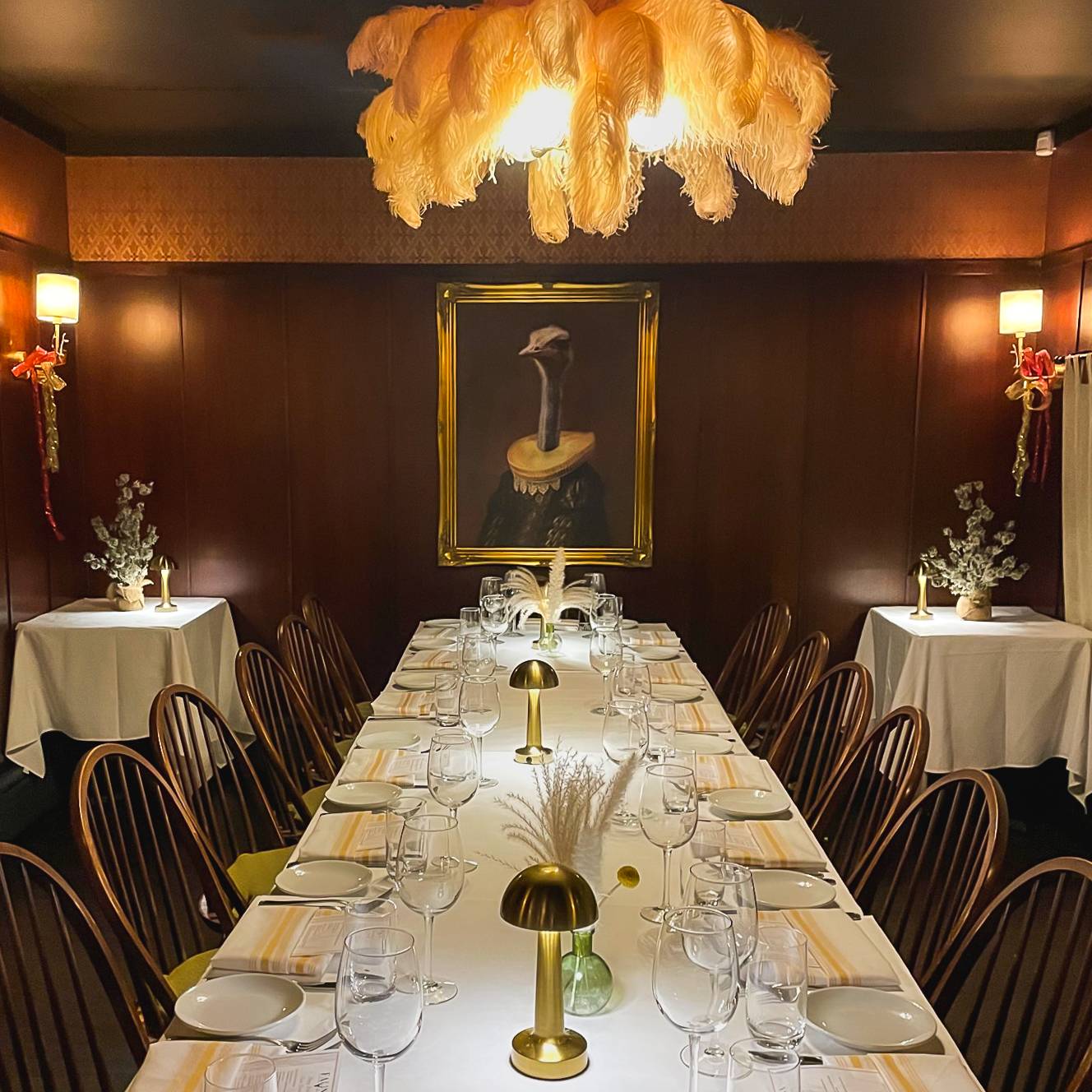 Interior of Fauna's Ostrich Room